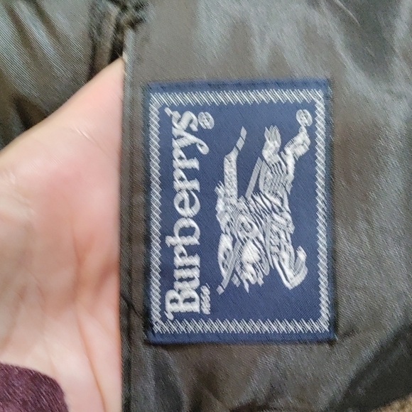 Burberrys Vintage 1970s 1980s brown gingham tailored sport coat 100% Pure Wool - Picture 8 of 17